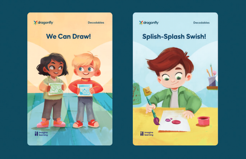 Decodable reader covers.