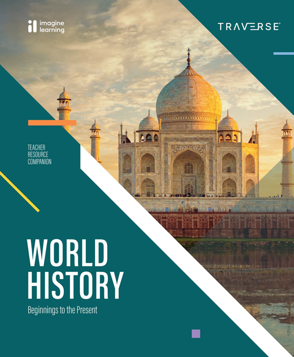 Traverse World History Beginning to Present cover.